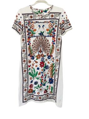 Tory Burch • Kerry Short-sleeve Meadow T-shirt Dress In Ivory Meadow